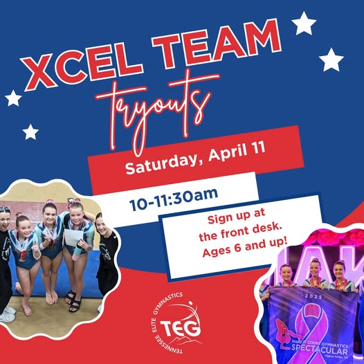 Xcel Team Tryouts